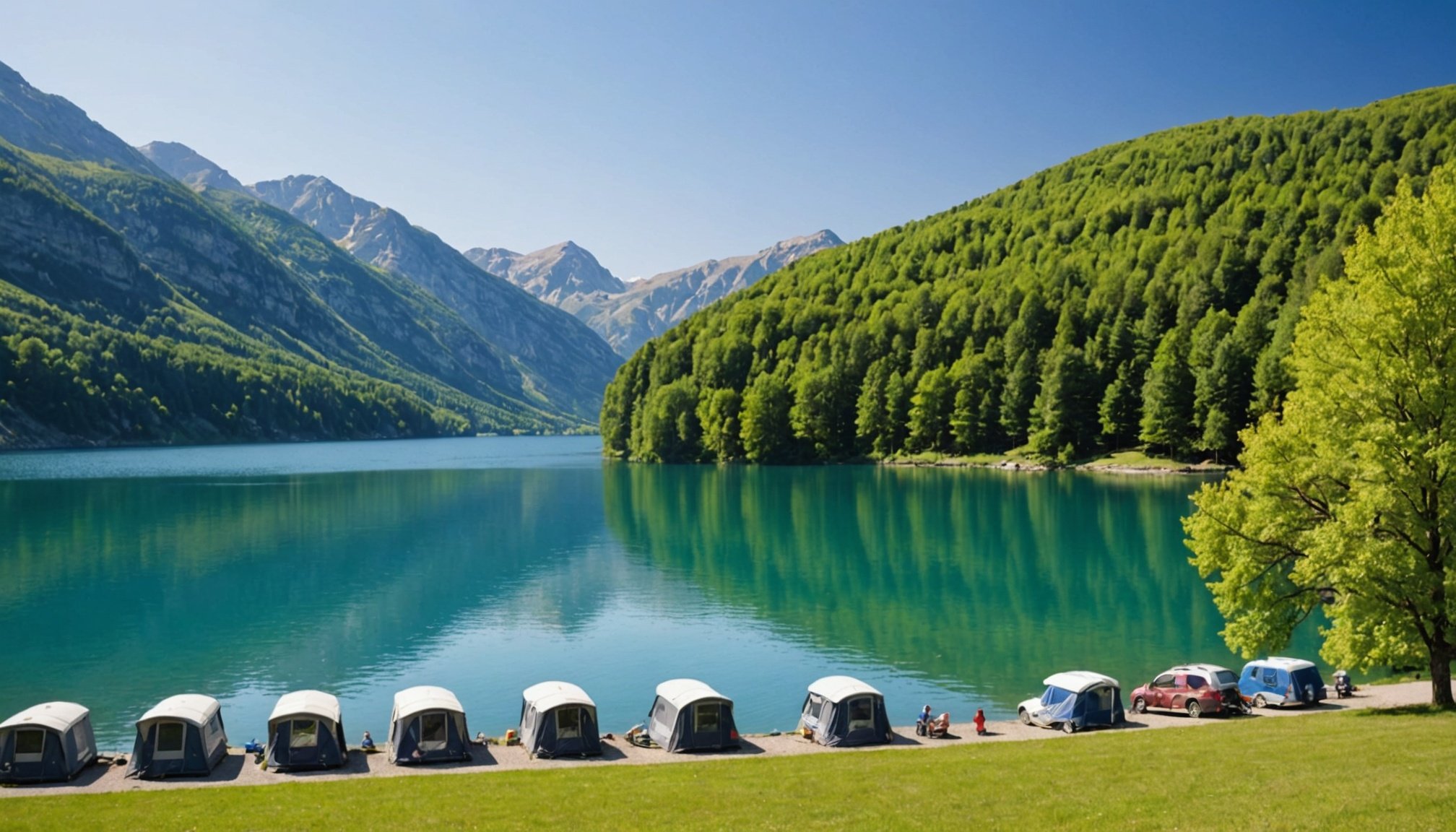 Top campings pour un séjour relaxant près du lac de paladru en isère